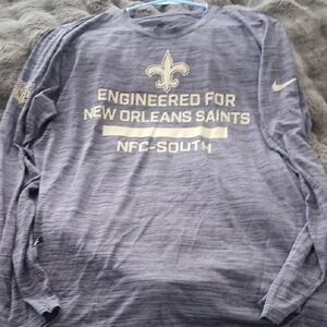 New Orleans Saints Long Sleeve Shirt - Gray